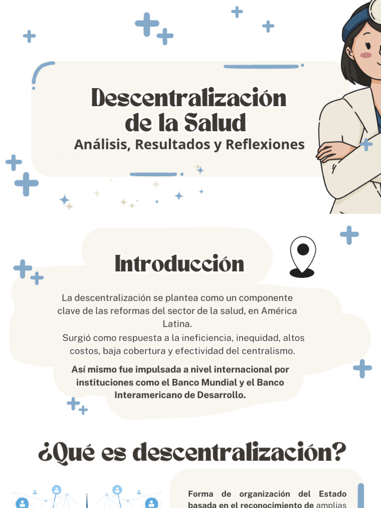 Descentralizacion de la Salud (2) | PDF | Descentralización | Institución