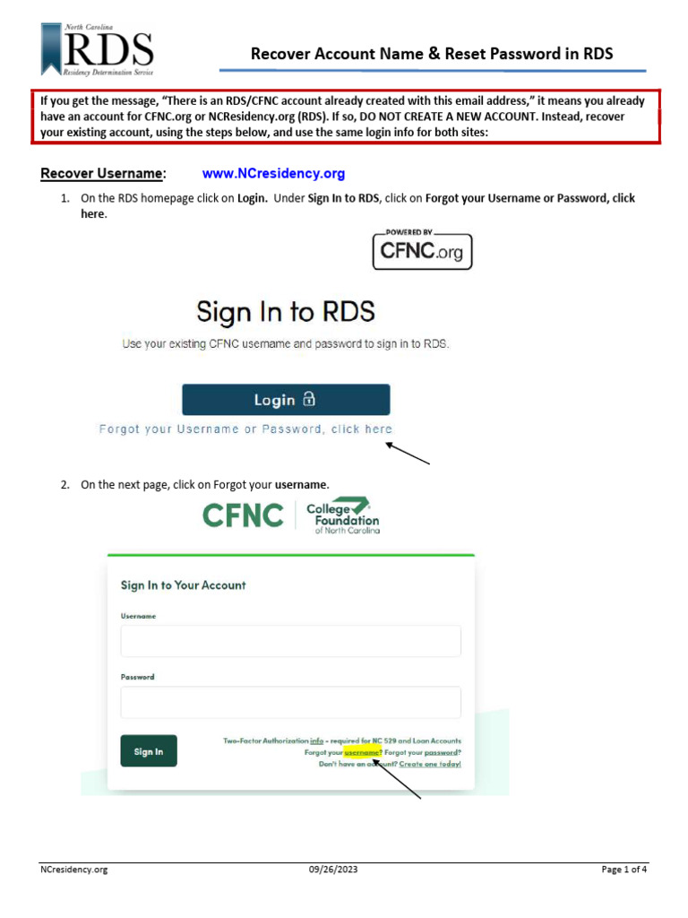 RDS Account Recovery Guide | PDF | Password | Security Engineering