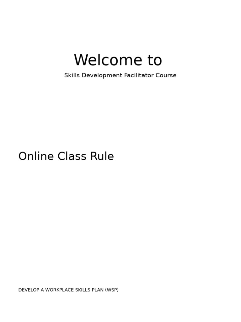 Workplace Skills Plan Development Guide | PDF | Spreadsheet