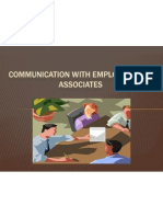 Communication With Employees and Associates