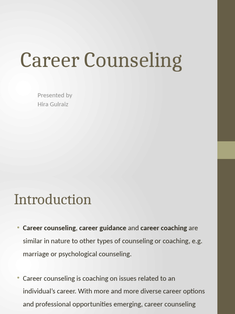 Career Counseling Presentation Complete (2) | PDF | Self Efficacy ...