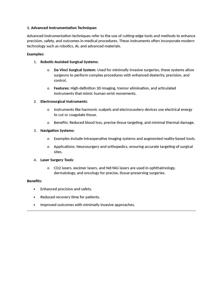 Advanced Instrumentation Techniques | PDF | Sterilization (Microbiology ...