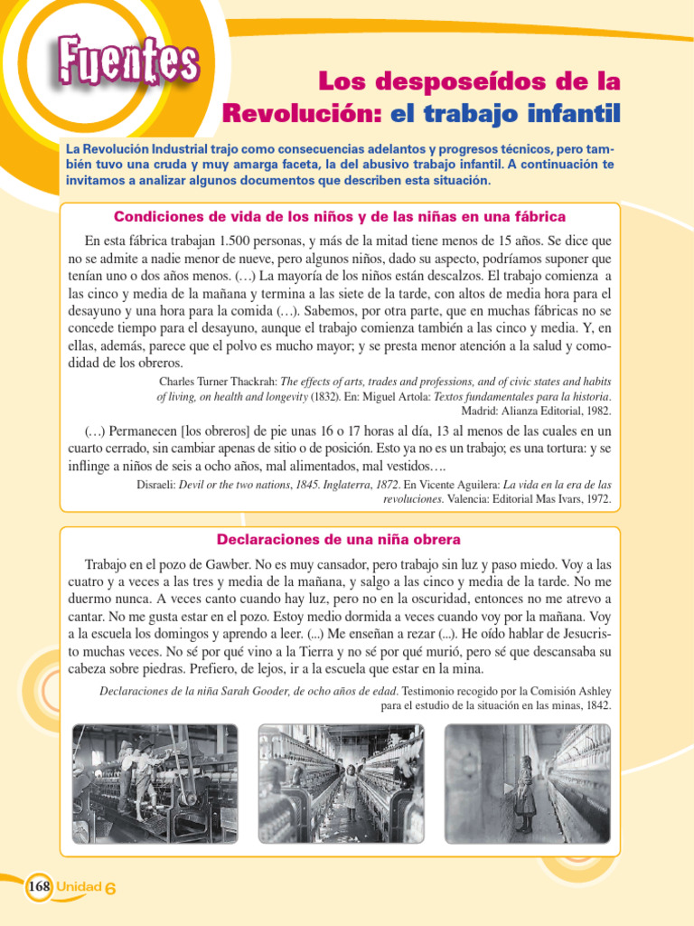 Trabajo infantil en la Revolución Industrial | PDF