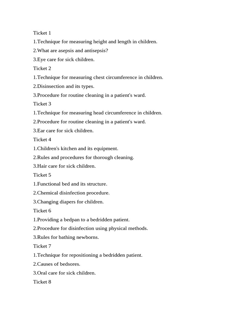 Winter Practis | PDF | Hygiene | Patient