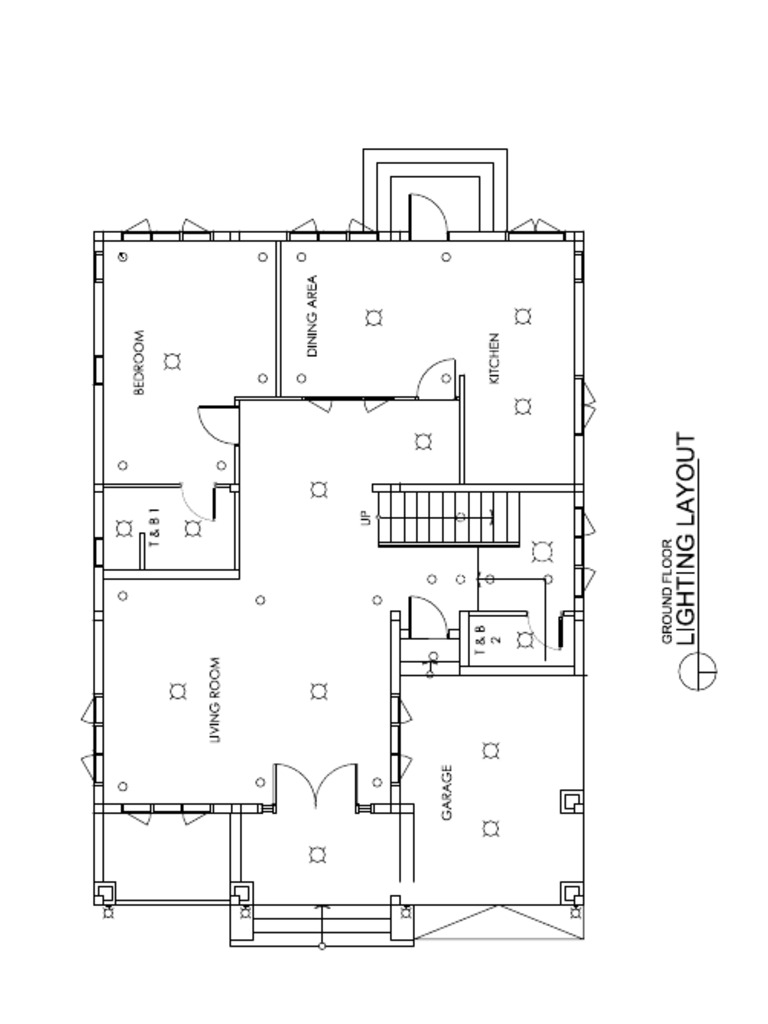 Ground Floor Lighting Layout Plan | PDF