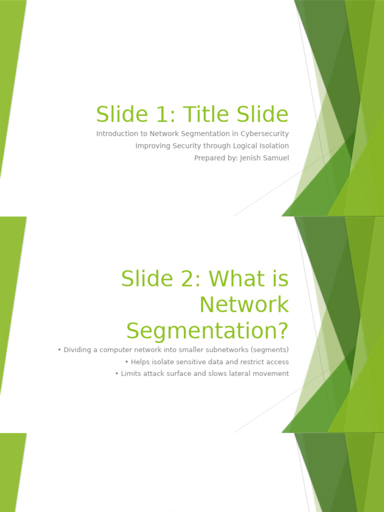Logical Segmentation in Cybersecurity | PDF | Computer Network | Security