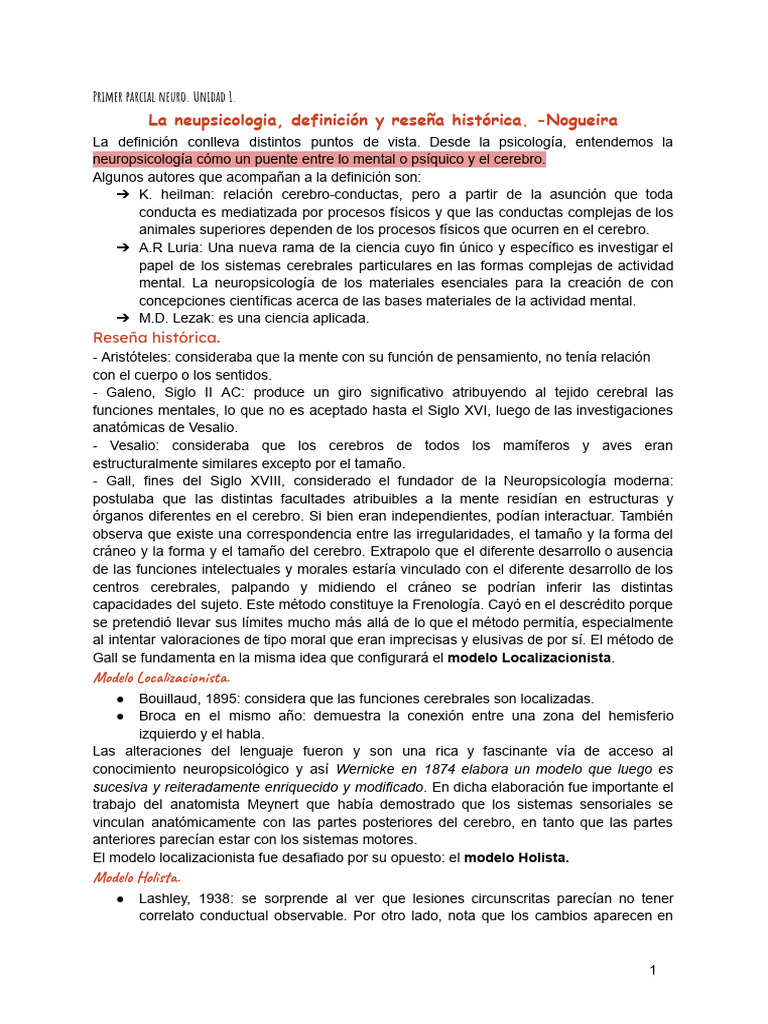 Primer Parcial Neuro | PDF | Desorden hiperactivo y deficit de atencion ...