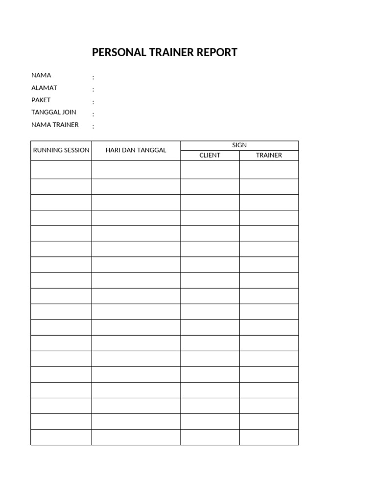 Format Absen PT | PDF