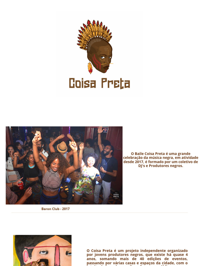 Baile Coisa Preta: Cultura e Resistência | PDF
