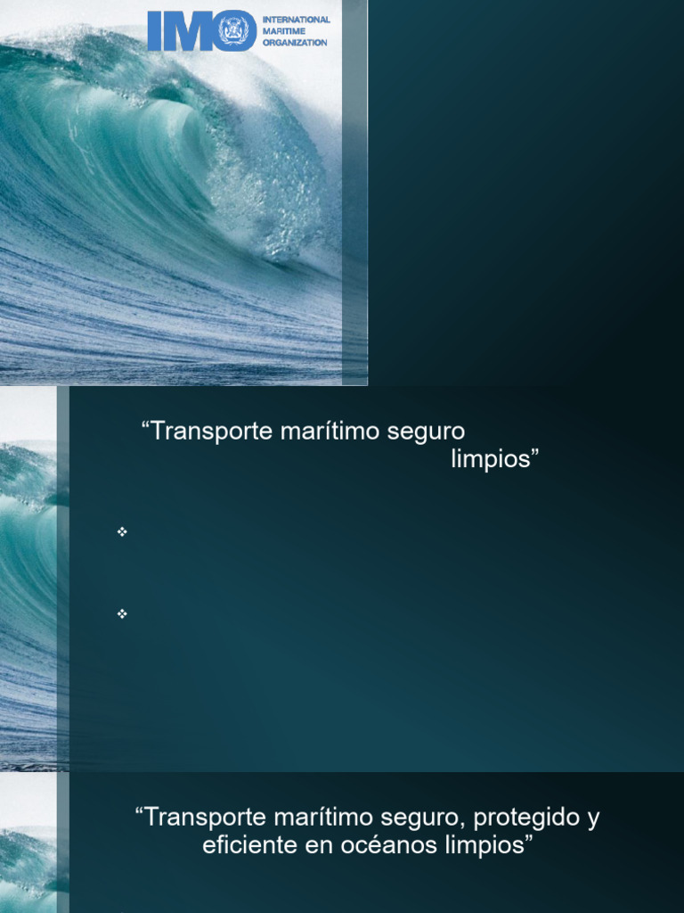 Organización Marítima Internacional: OMI | PDF