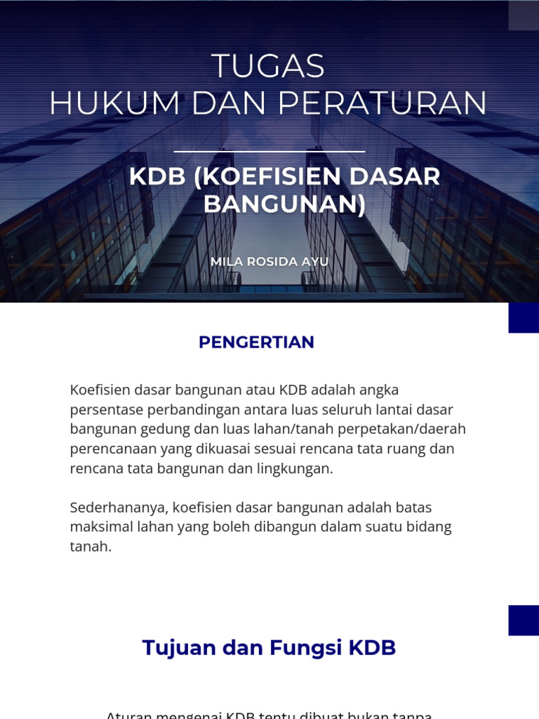 Pengertian dan Fungsi KDB | PDF