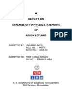 Financial Statement Analysis Report