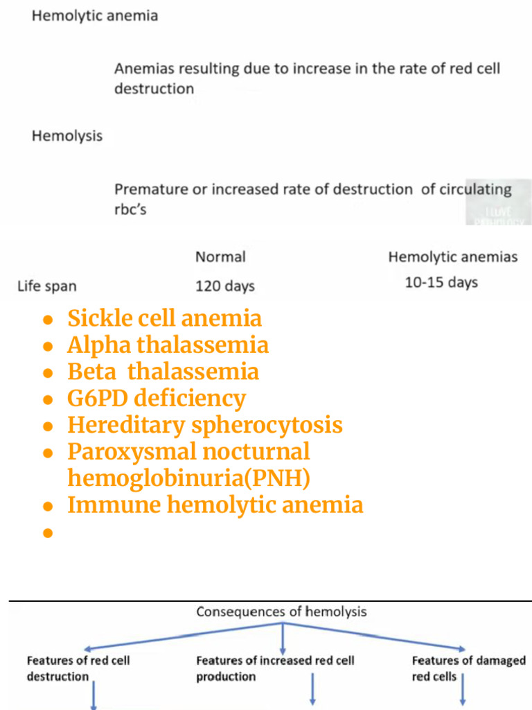 Hemolytic Anemias and Related Disorders | PDF