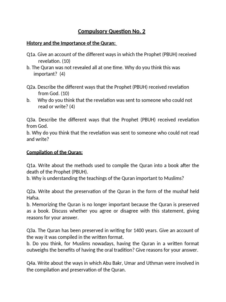 Understanding Quranic Revelation and Compilation | PDF | Muhammad ...