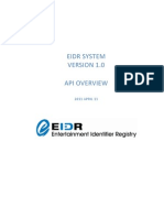 Eidr API Overview