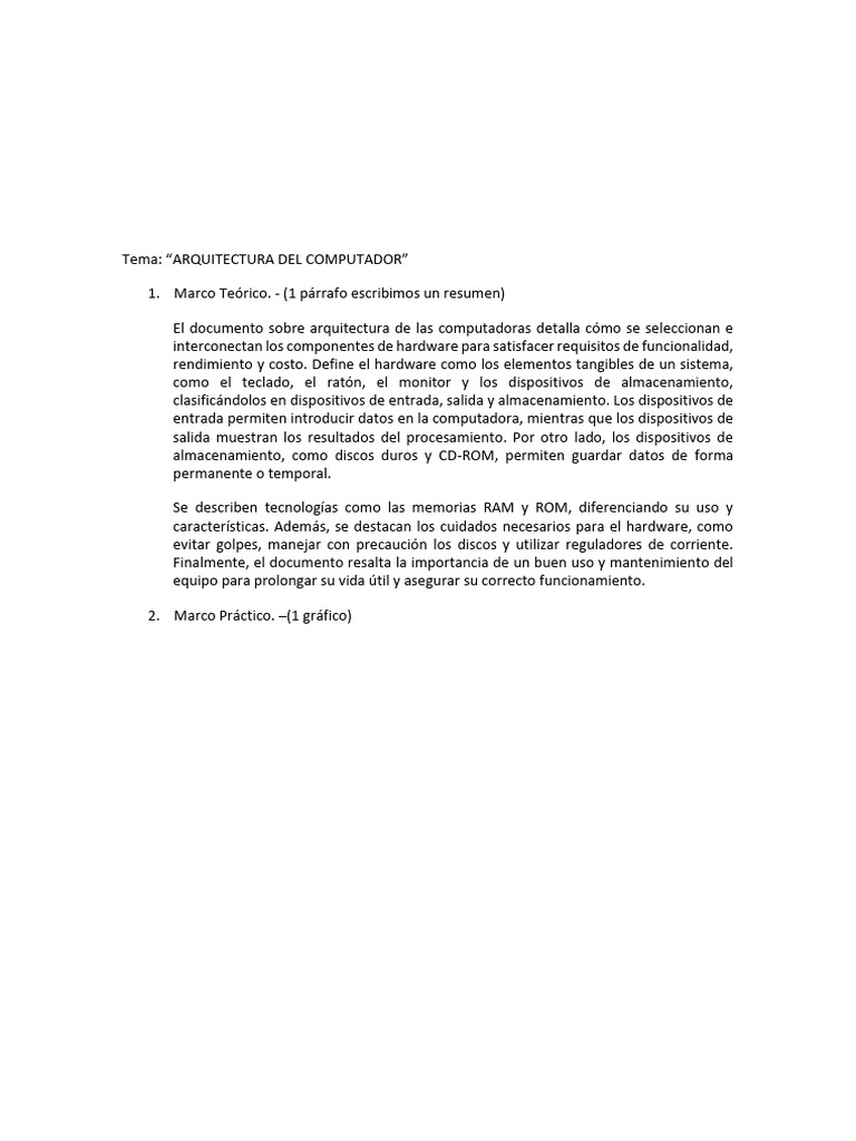 Practica N°1 | PDF | Hardware de la computadora | Almacenamiento de ...