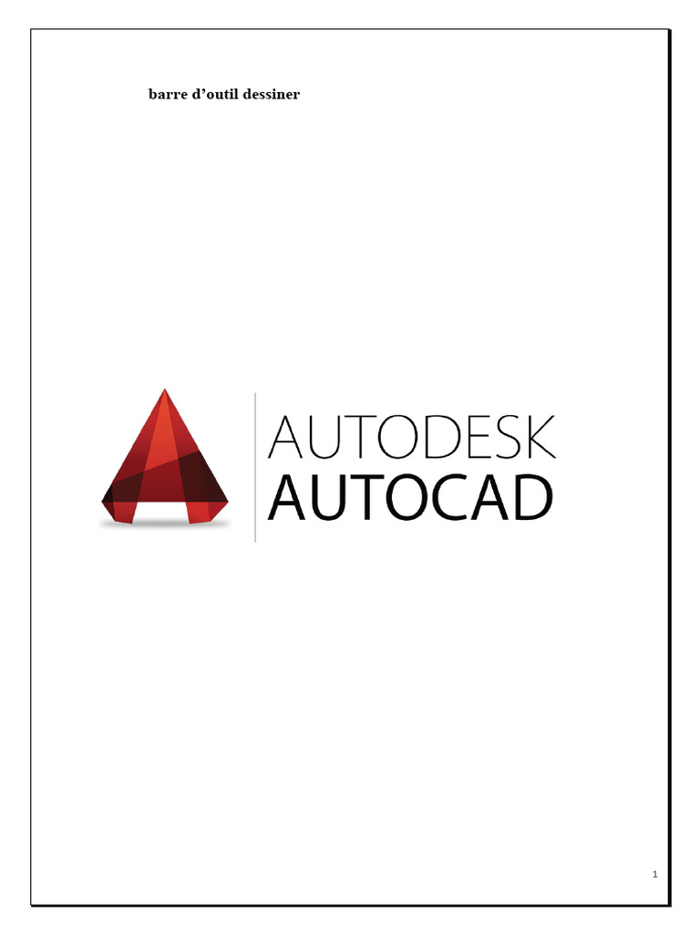 Utilisation de la barre d'outils AutoCAD | PDF | AutoCAD | Menu ...