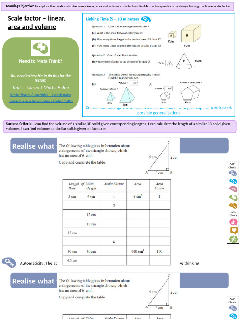 L4 - Similar Area and Volume Mixed | PDF | Learning | Cognitive Science