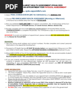 Peha 2023 Guide | PDF | Physical Examination | Clinical Medicine