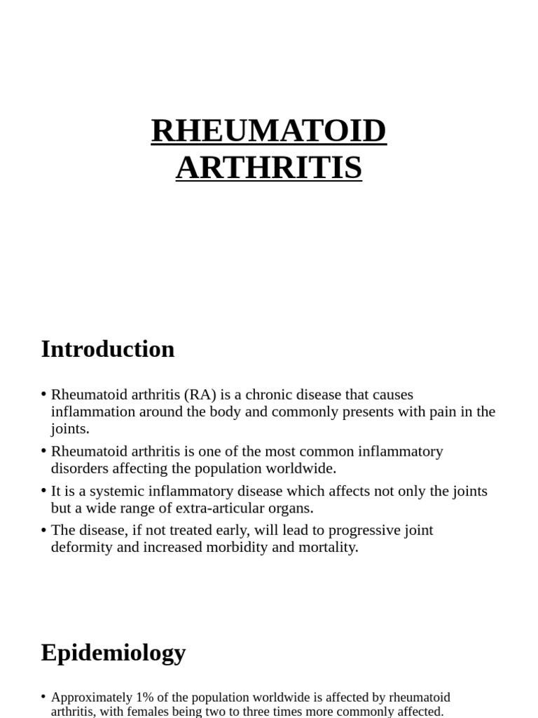 Rheumatoid Arthritis | PDF | Rheumatoid Arthritis | Arthritis