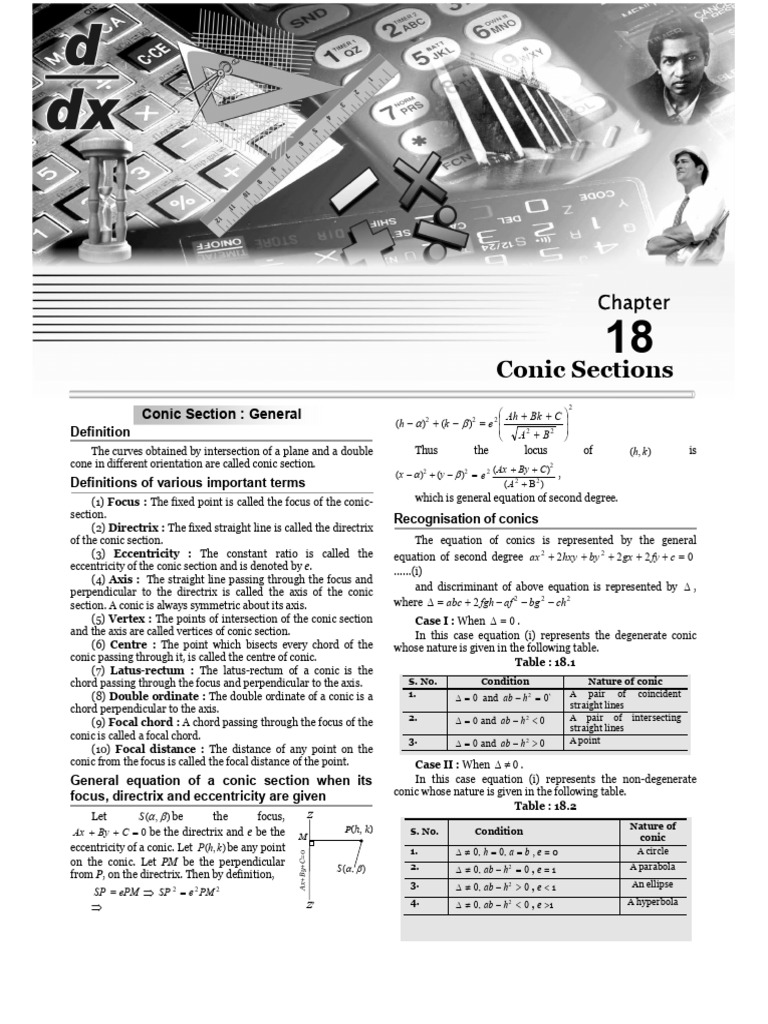 Conics Theory | PDF | Perpendicular | Classical Geometry