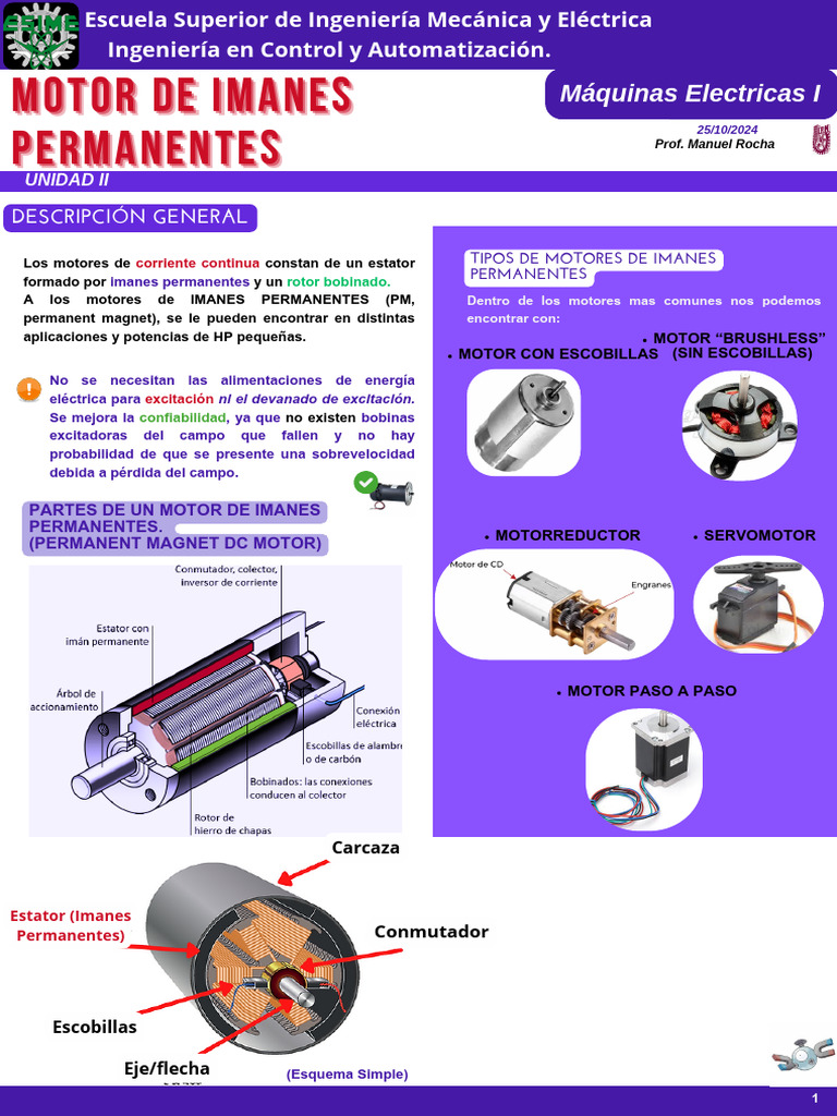 Tipos de Motores de Imanes Permanentes | PDF | Máquinas | Motores