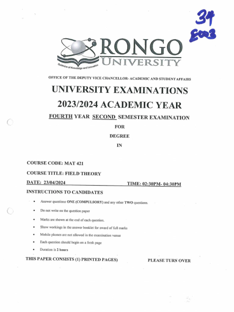 Mat 421 | PDF