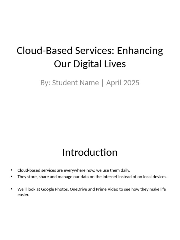Cloud-Based Presentation Benefits | PDF | Cloud Computing | Software
