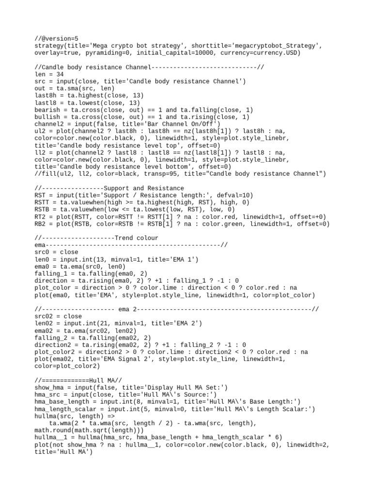 Mega Crypto Bot Strategy | PDF | Financial Markets | Market (Economics)