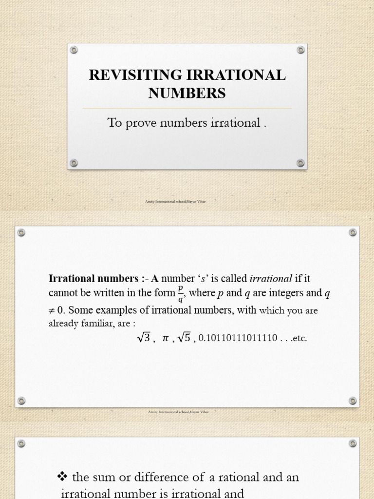 Proving Numbers Are Irrational | PDF | Rational Number | Factorization