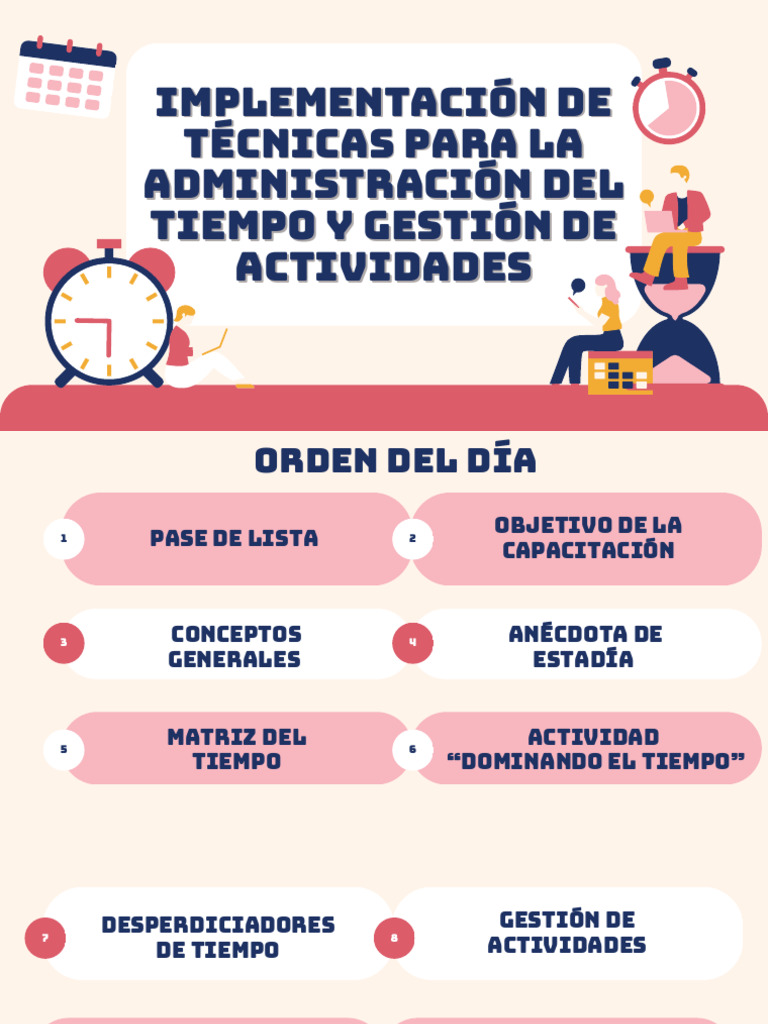 Implementación de Técnicas para La Administración Del Tiempo y Gestión ...