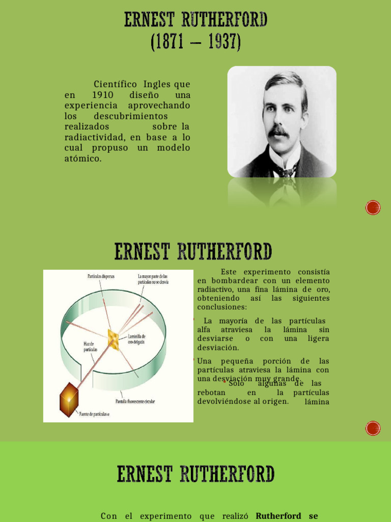 ATOMO DE RUTHERFORD Y BOHR - copia | PDF | Núcleo atómico | Electrón
