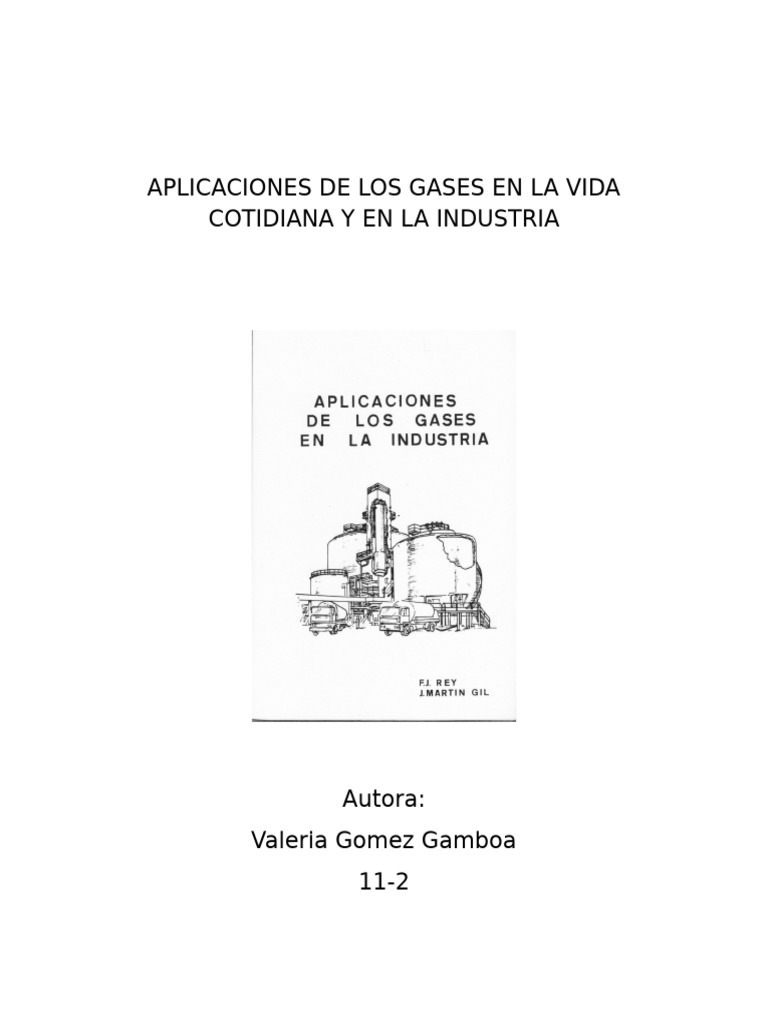 Aplicaciones de Gases en la Industria | PDF | Gas natural licuado | Gases