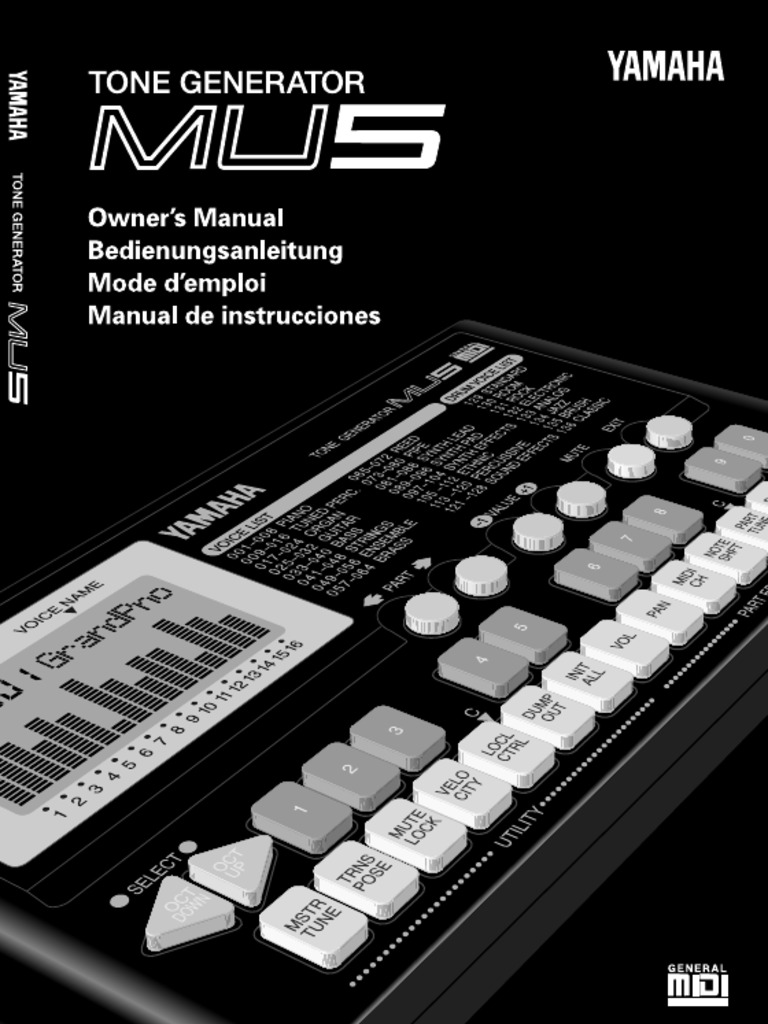 Yamaha MU5 FCC Compliance Guide | PDF | Electromagnetic Interference ...