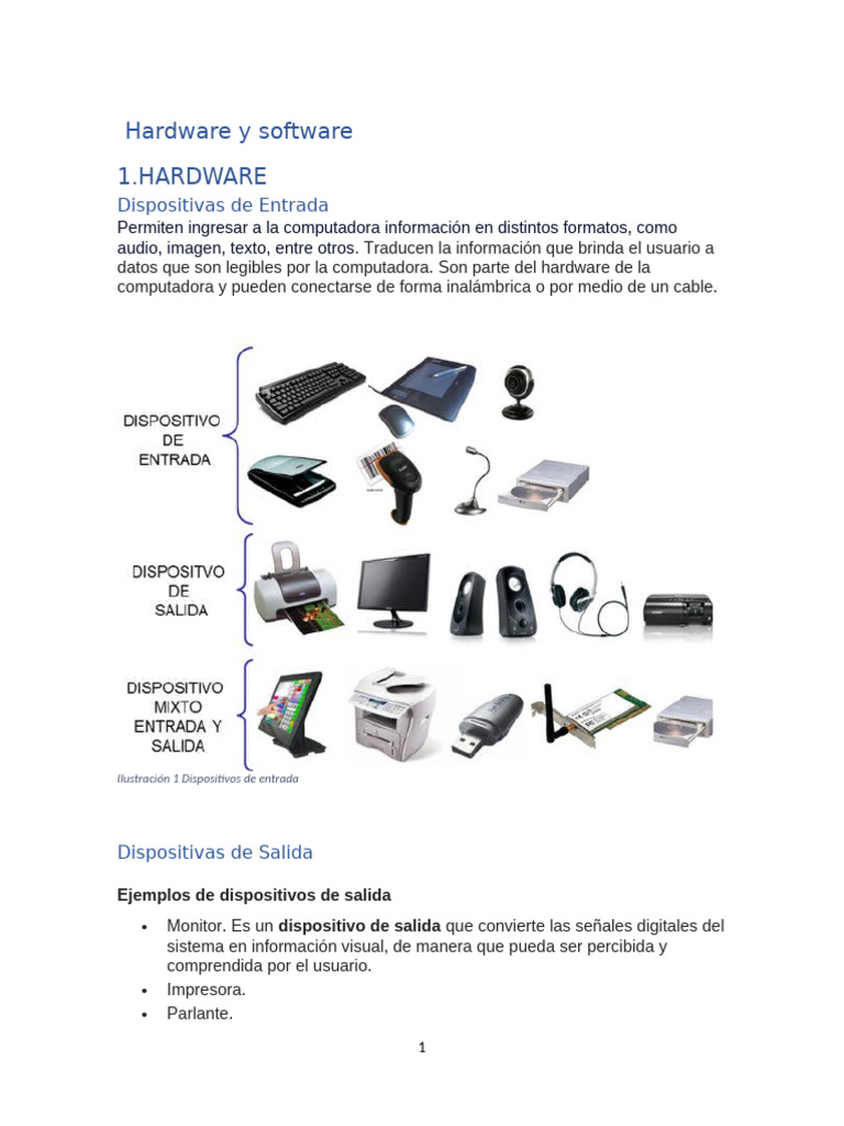 Practica 1 | PDF | Hardware de la computadora | Periférico