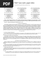 Conference Paper Template Guide | PDF | Bracket | Microsoft Word