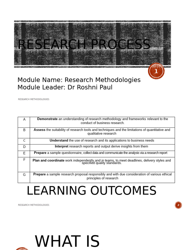 2 Stages of Research Process | PDF | Methodology | Survey Methodology