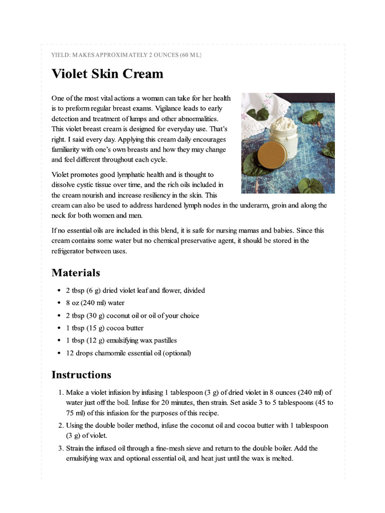 Violet Cream | PDF