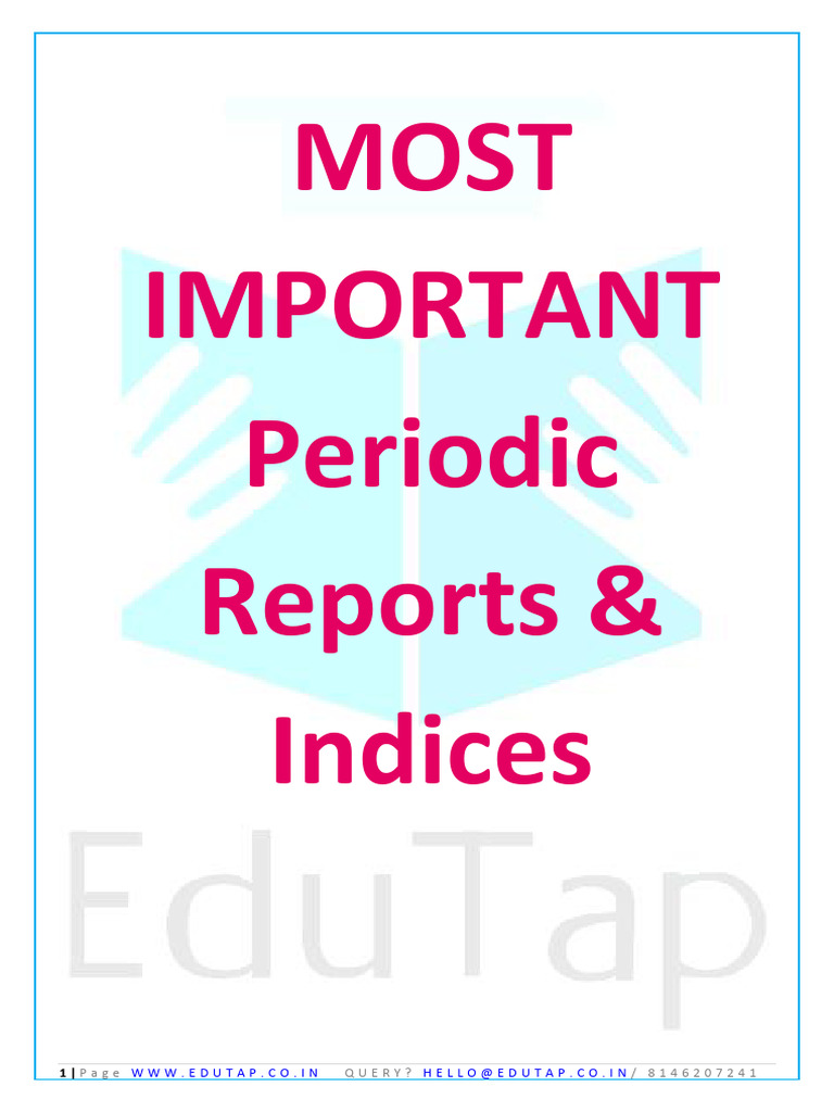 Essential Reports for RBI & NABARD Exams | PDF | Deforestation ...