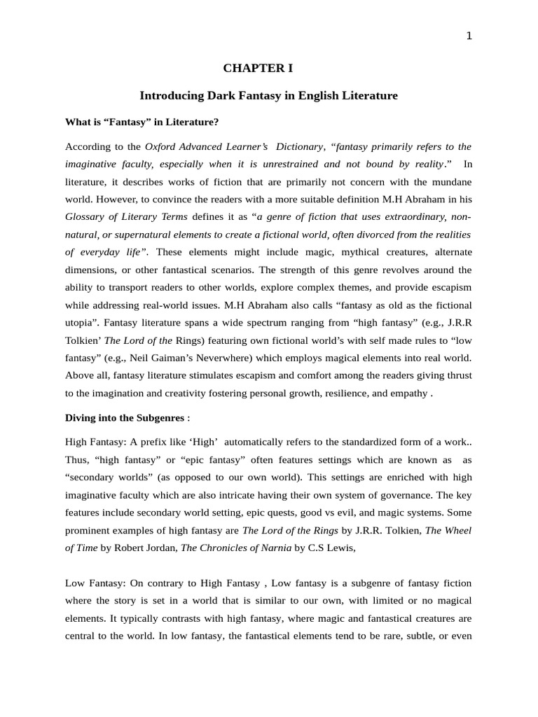 Dark Fantasy and High Fantasy Ebooks | PDF | Fantasy | Narrative