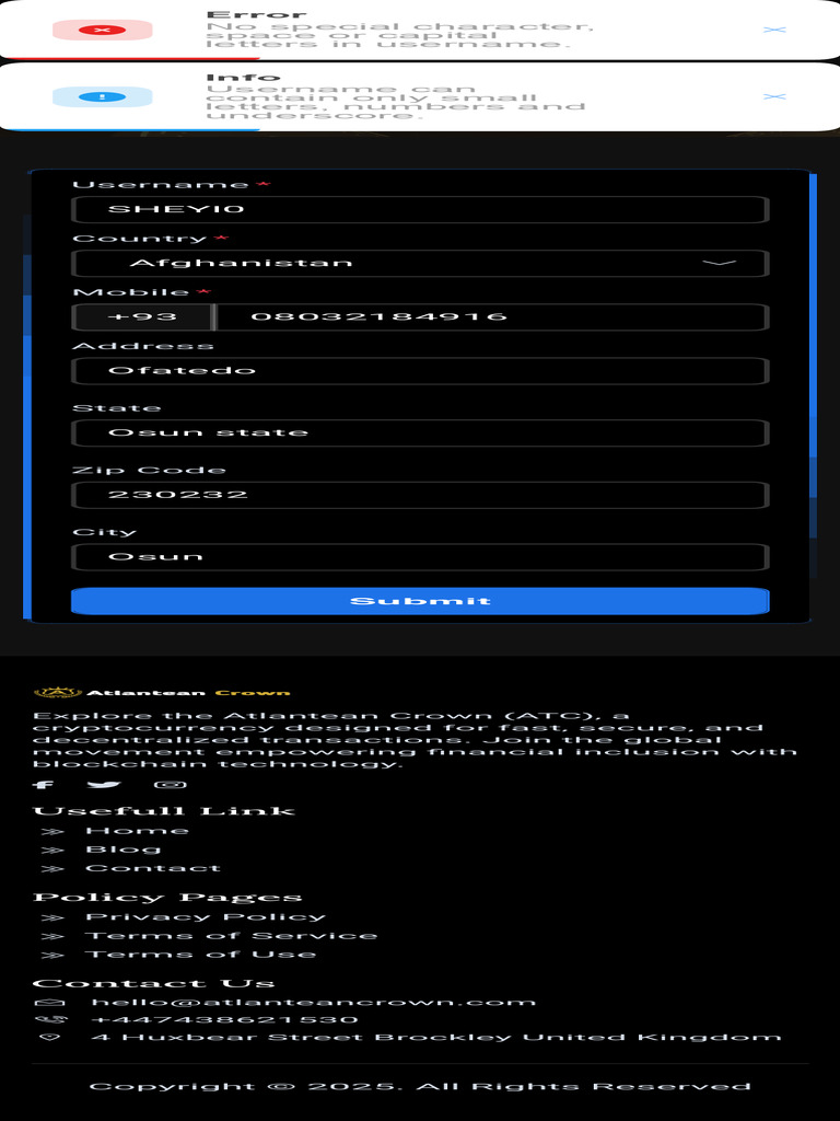Atlantian Crown - User Data | PDF