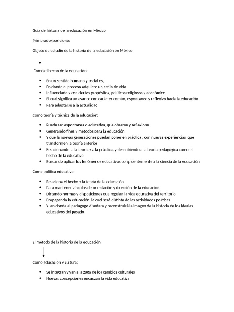 Historia de la educación en México | PDF | Pedagogía | Teoría