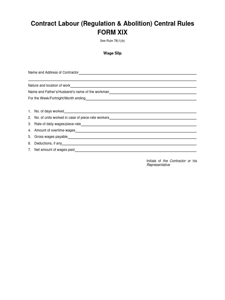 Contract Labour 22 | PDF