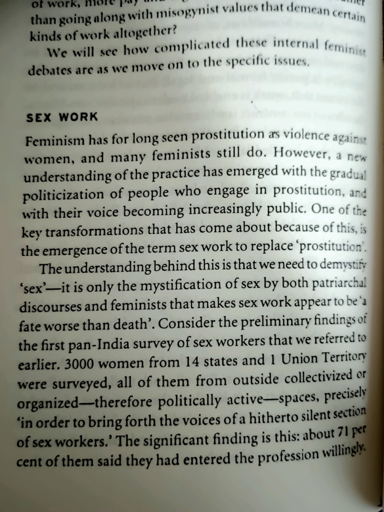 Understanding Sex Work in Feminism | PDF | Sex Work | Prostitution