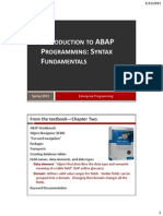 02 Introduction to ABAP Programming Student Version