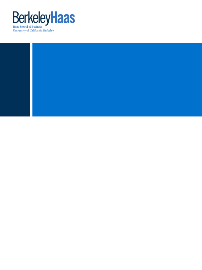 Deloitte UC Berkeley HaaS | PDF | Business