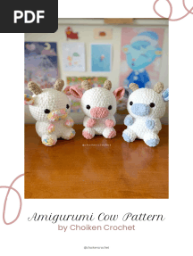 Crochet Cow Plus Hie Pattern