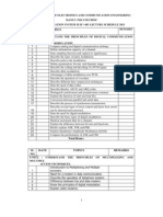 Lecture Schedule