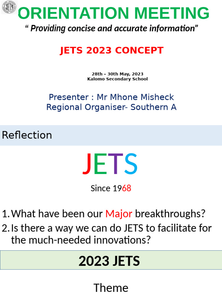 JETS 2023: Promoting STEM Innovation | PDF | Innovation | Sustainability