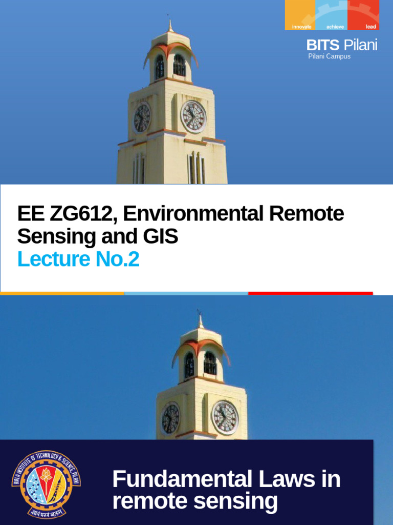 Fundamental Laws of Remote Sensing | PDF | Electromagnetic Spectrum ...